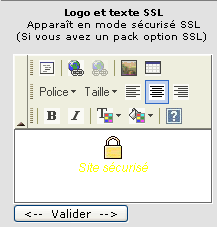 Insertion image pour mode SSL